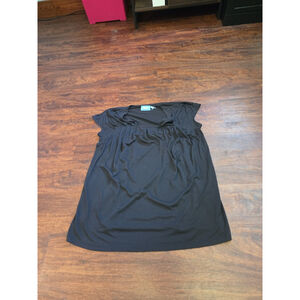 Simply Vera Vera Wang Women's Black cap sleeve shirt size Large